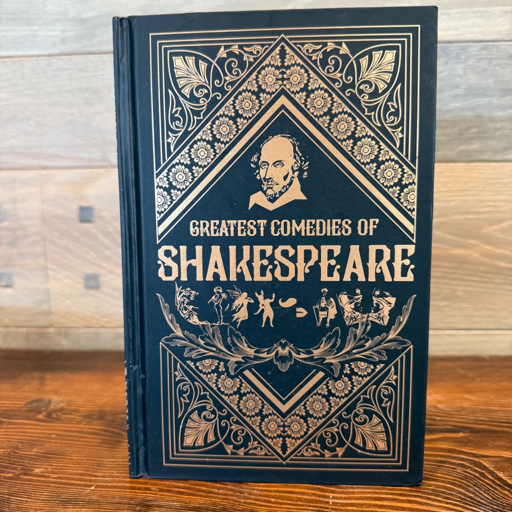 Greatest Comedies of Shakespeare Fingerprint Classics Hardcover Gilded Gold Blk